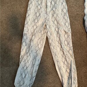 Forever 21 Gray Snake Print Joggers